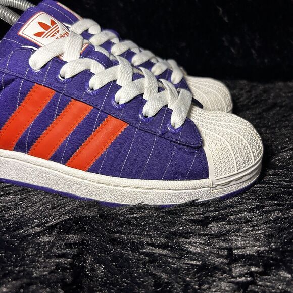 Adidas Original Superstar Men's 7 Purple Orange Suns G50968 Shell Toe Sneakers - Picture 4 of 15